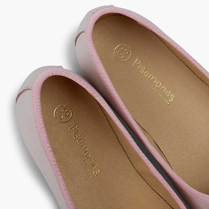 Pisamonas Communion Shoes>Girls Leather Ceremonial Ballerinas