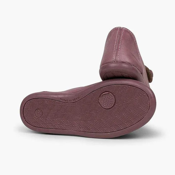 Pisamonas Mary Janes>Girls' Leather Mary Janes With Loop Fasteners And Button