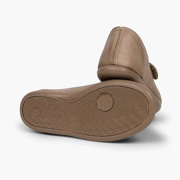 Pisamonas Mary Janes>Girls' Leather Mary Janes With Loop Fasteners And Button