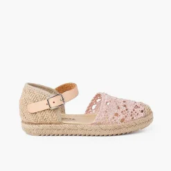 Pisamonas Espadrilles>Girls Macrame Espadrille Sandal With Buckle
