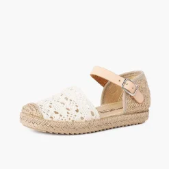 Pisamonas Espadrilles>Girls Macrame Espadrille Sandal With Buckle