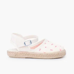 Pisamonas Espadrilles>Girl'S Patterned Espadrilles With Buckle Fastener