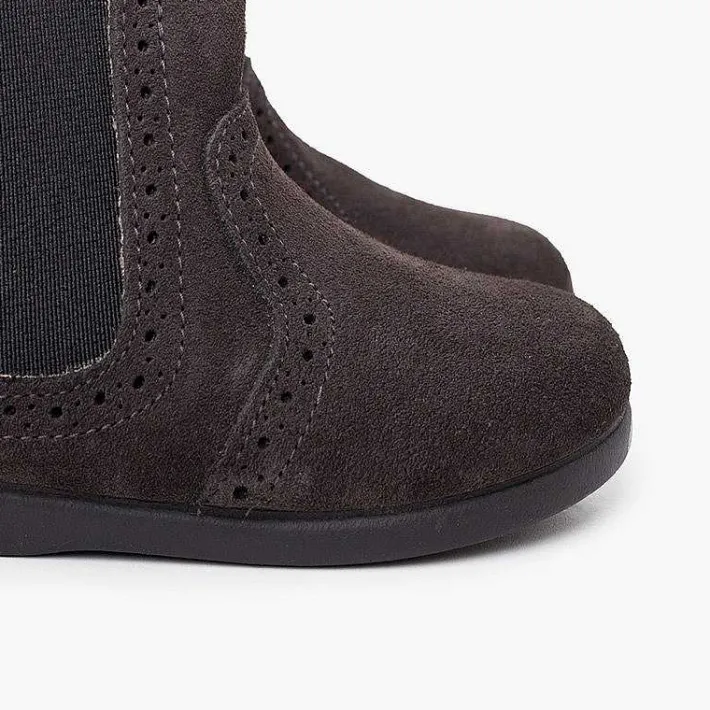 Pisamonas Boots>Girl'S Perforated Ankle Boots Zip And Elastic