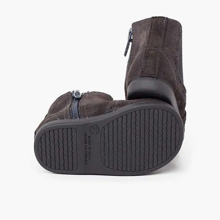 Pisamonas Boots>Girl'S Perforated Ankle Boots Zip And Elastic