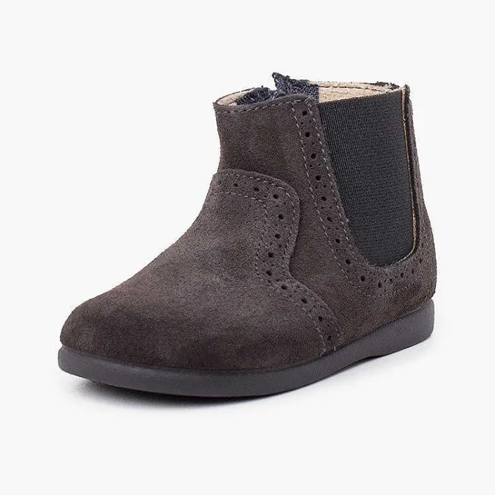 Pisamonas Boots>Girl'S Perforated Ankle Boots Zip And Elastic