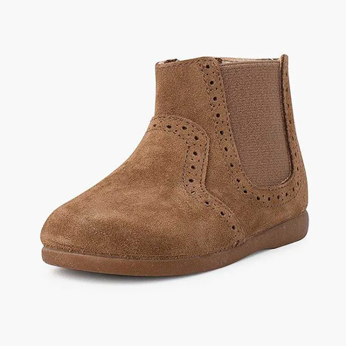Pisamonas Boots>Girl'S Perforated Ankle Boots Zip And Elastic