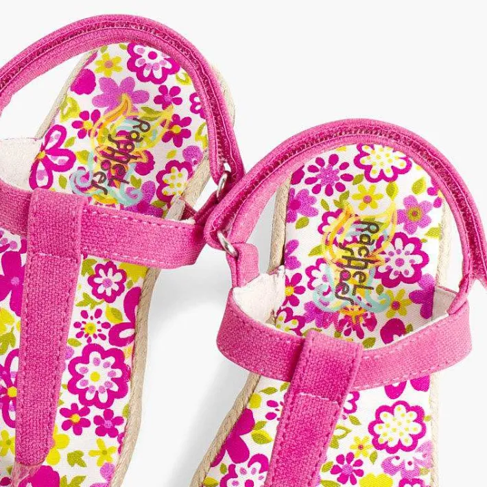 Pisamonas Sandals>Girls Riptape Canvas Flip-Flops