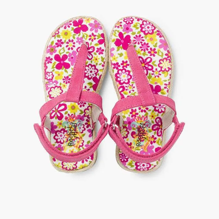 Pisamonas Sandals>Girls Riptape Canvas Flip-Flops