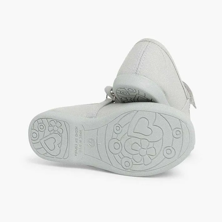Pisamonas Mary Janes>Girls Riptape Canvas Mary Janes