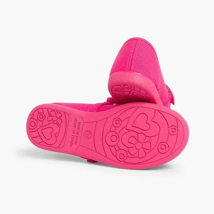 Pisamonas Mary Janes>Girls Riptape Canvas Mary Janes