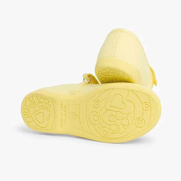 Pisamonas Mary Janes>Girls Riptape Canvas Mary Janes