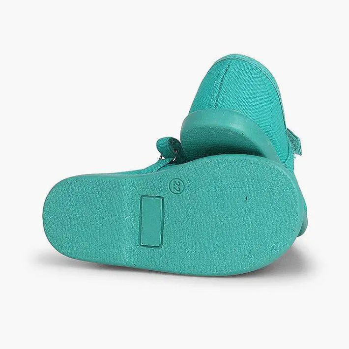 Pisamonas Mary Janes>Girls Riptape Canvas Mary Janes
