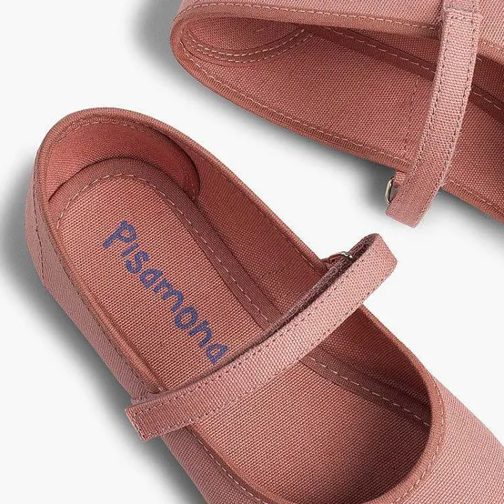 Pisamonas Mary Janes>Girls Riptape Canvas Mary Janes