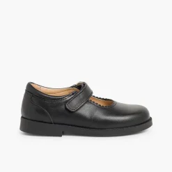 Pisamonas School Shoes>Girls Riptape Mary Jane School Shoes