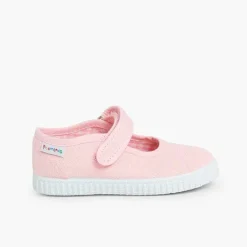 Pisamonas Trainers>Girls Riptape Mary Janes