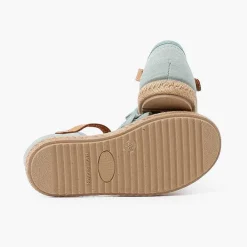 Pisamonas Espadrilles>Girl'S Ruffled Espadrilles With Adherent Leather Strap