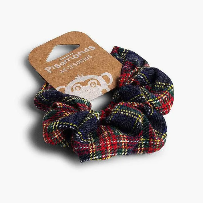 Pisamonas Hair Accessories>Girls' Scottish-Patterned Hair Tie