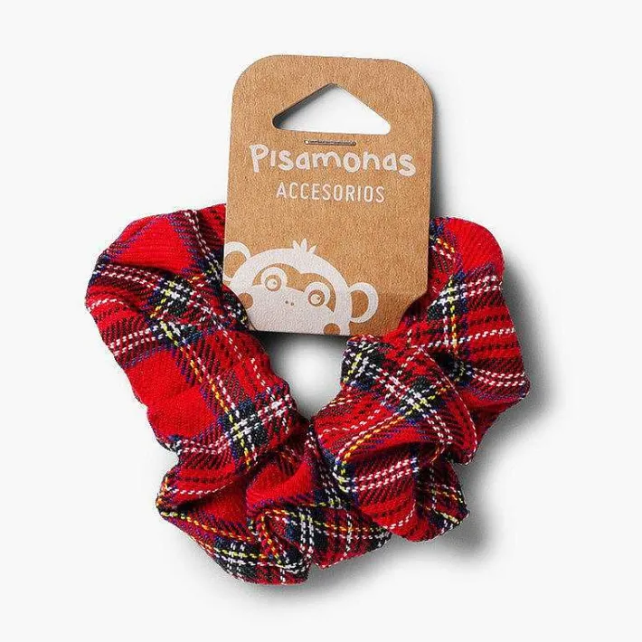 Pisamonas Hair Accessories>Girls' Scottish-Patterned Hair Tie