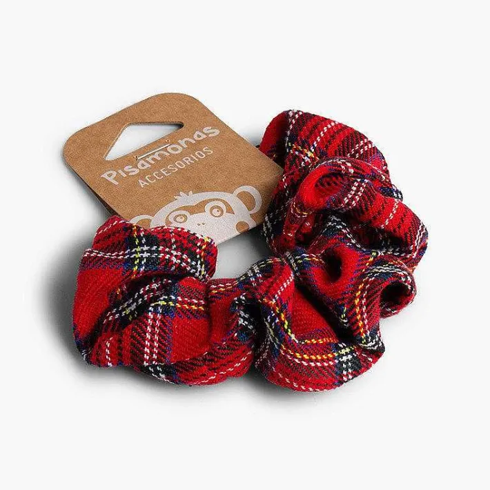 Pisamonas Hair Accessories>Girls' Scottish-Patterned Hair Tie