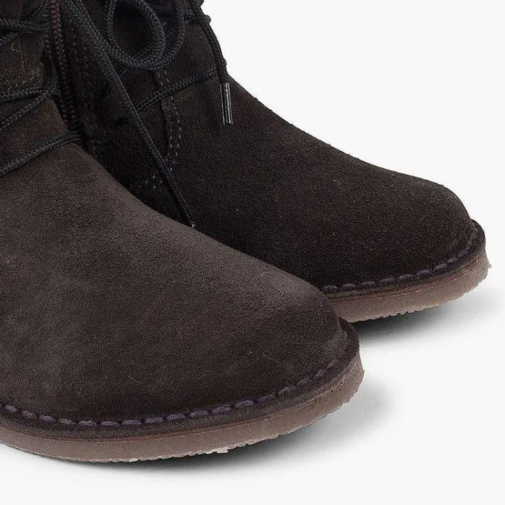 Pisamonas Boots>Girls Sheepskin Boots Criss-Cross Laces Zipper