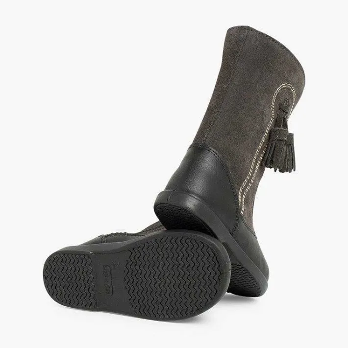 Pisamonas Boots>Girls Suede And Leather Tassel Boots