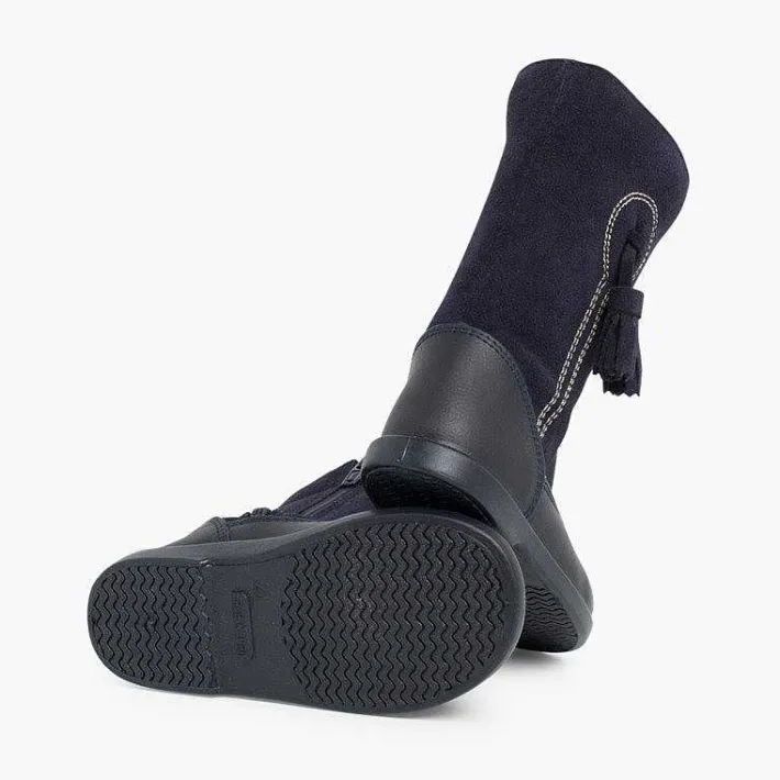Pisamonas Boots>Girls Suede And Leather Tassel Boots
