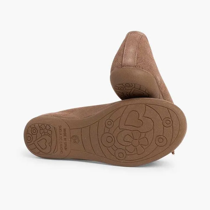 Pisamonas Mary Janes>Girls Suede Loop Fasteners Mary Jane Shoes