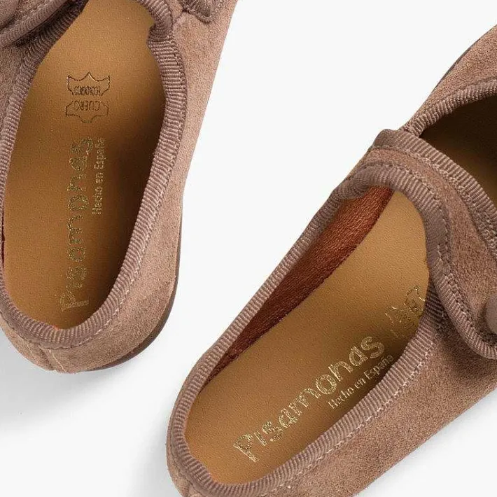 Pisamonas Mary Janes>Girls Suede Loop Fasteners Mary Jane Shoes