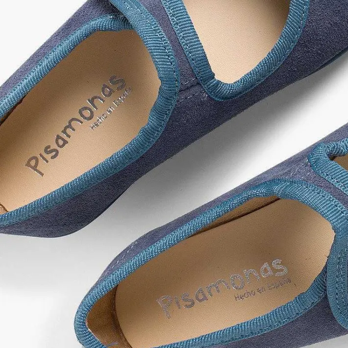 Pisamonas Mary Janes>Girls Suede Loop Fasteners Mary Jane Shoes