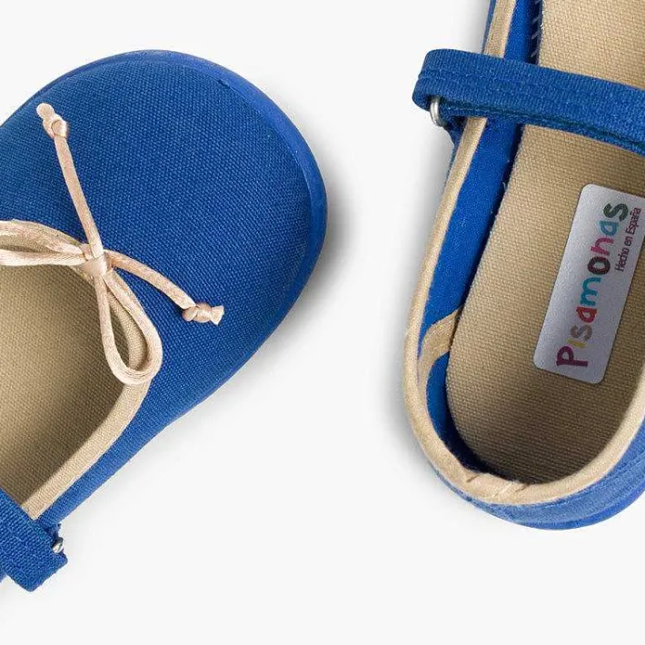 Pisamonas Mary Janes>Girls Thin Loop Fasteners Mary Janes With Ribbon