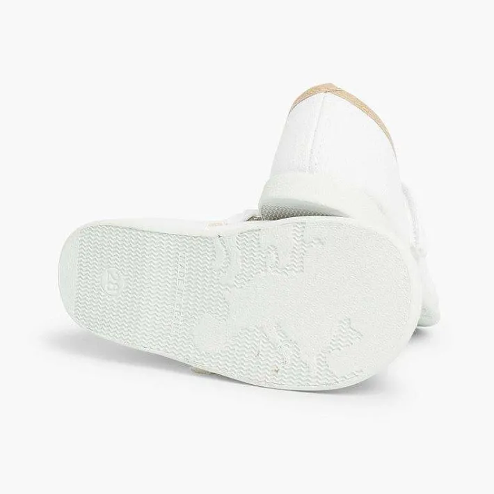 Pisamonas Mary Janes>Girls Thin Loop Fasteners Mary Janes With Ribbon