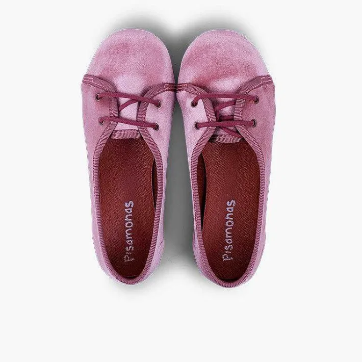 Pisamonas Brogues And Bluchers>Girls Velvet Court-Style Bluchers