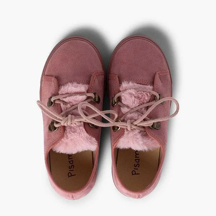 Pisamonas Trainers>Girl'S Wide Sole Sneakers Faux Fur