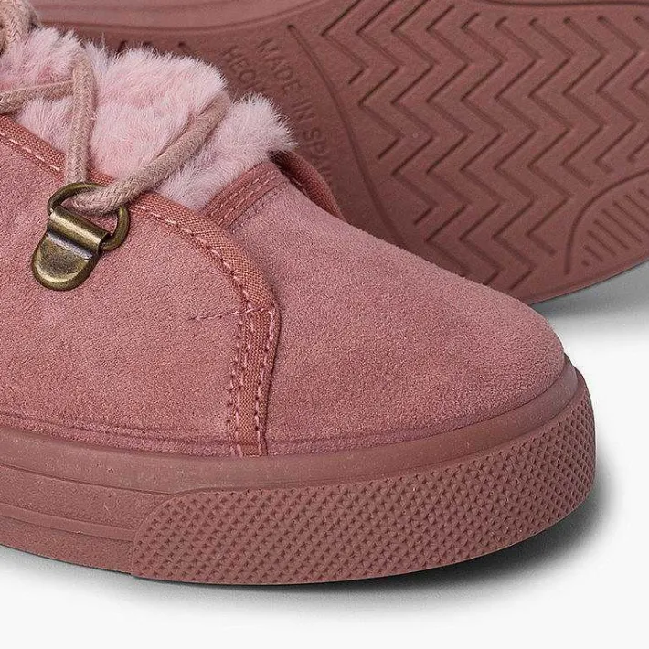 Pisamonas Trainers>Girl'S Wide Sole Sneakers Faux Fur