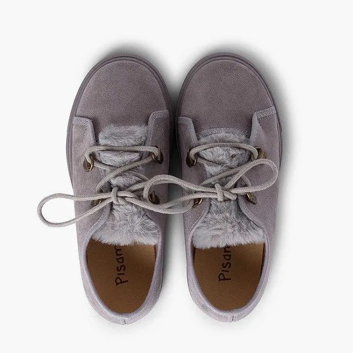 Pisamonas Trainers>Girl'S Wide Sole Sneakers Faux Fur