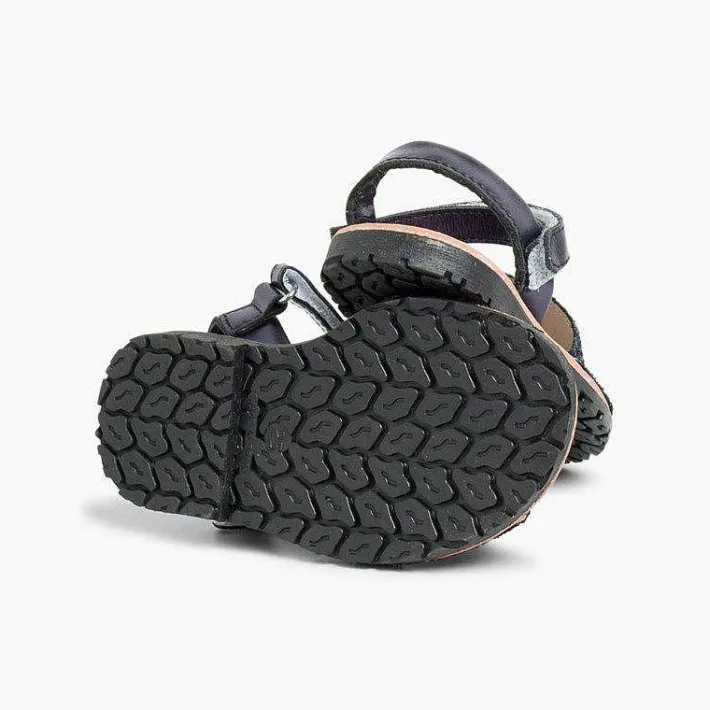 Pisamonas Avarcas Menorcan Sandals>Glitter Menorcan Sandals With Loop Fasteners Fastening