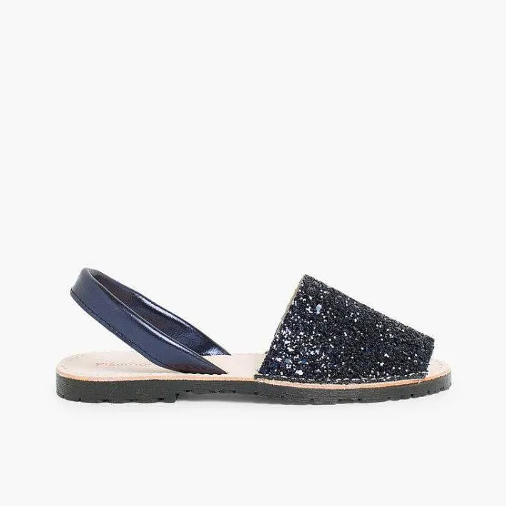 Pisamonas Avarcas Menorcan Sandals>Glitter Menorcan Sandals For Girls And Women