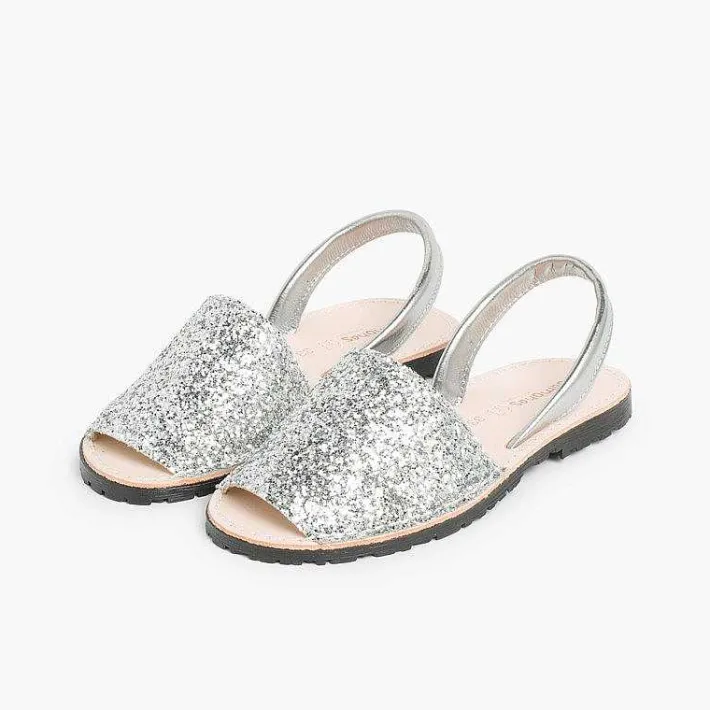 Pisamonas Avarcas Menorcan Sandals>Glitter Menorcan Sandals For Girls And Women