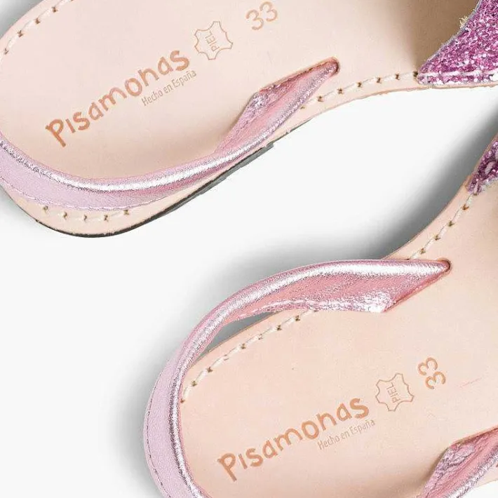 Pisamonas Avarcas Menorcan Sandals>Glitter Menorcan Sandals For Girls And Women