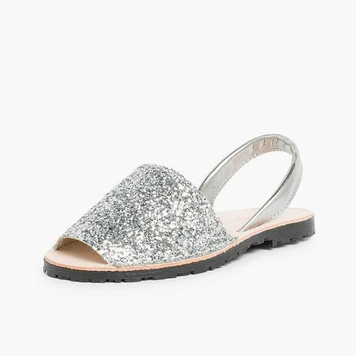 Pisamonas Avarcas Menorcan Sandals>Glitter Menorcan Sandals For Girls And Women