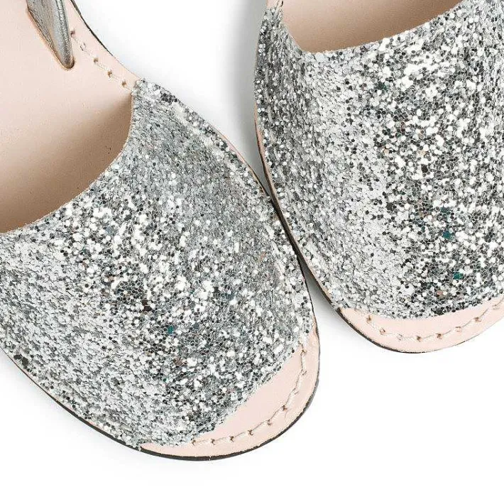 Pisamonas Avarcas Menorcan Sandals>Glitter Menorcan Sandals For Girls And Women