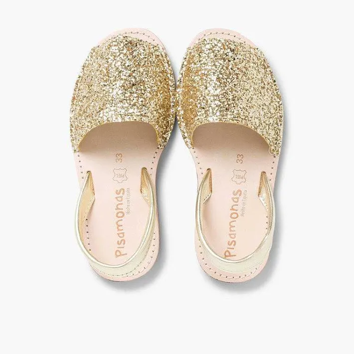 Pisamonas Avarcas Menorcan Sandals>Glitter Menorcan Sandals For Girls And Women