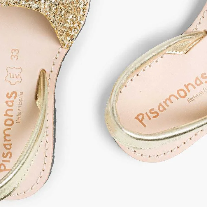 Pisamonas Avarcas Menorcan Sandals>Glitter Menorcan Sandals For Girls And Women