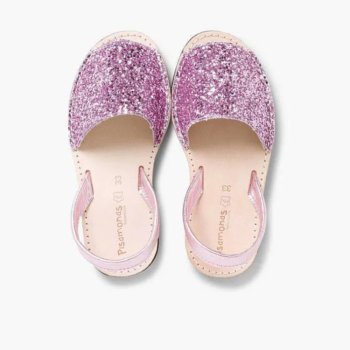 Pisamonas Avarcas Menorcan Sandals>Glitter Menorcan Sandals For Girls And Women
