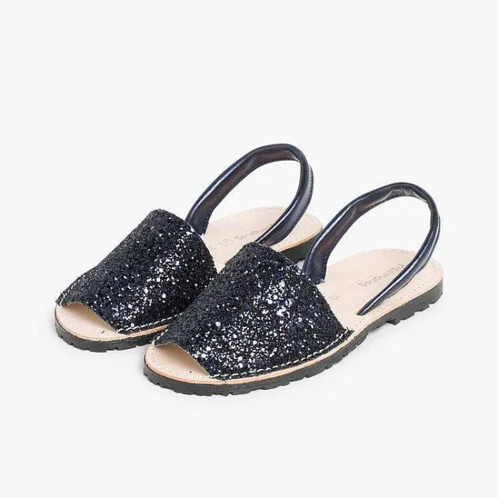 Pisamonas Avarcas Menorcan Sandals>Glitter Menorcan Sandals For Girls And Women