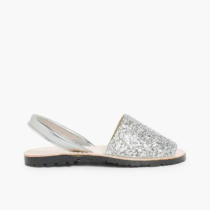 Pisamonas Avarcas Menorcan Sandals>Glitter Menorcan Sandals For Girls And Women
