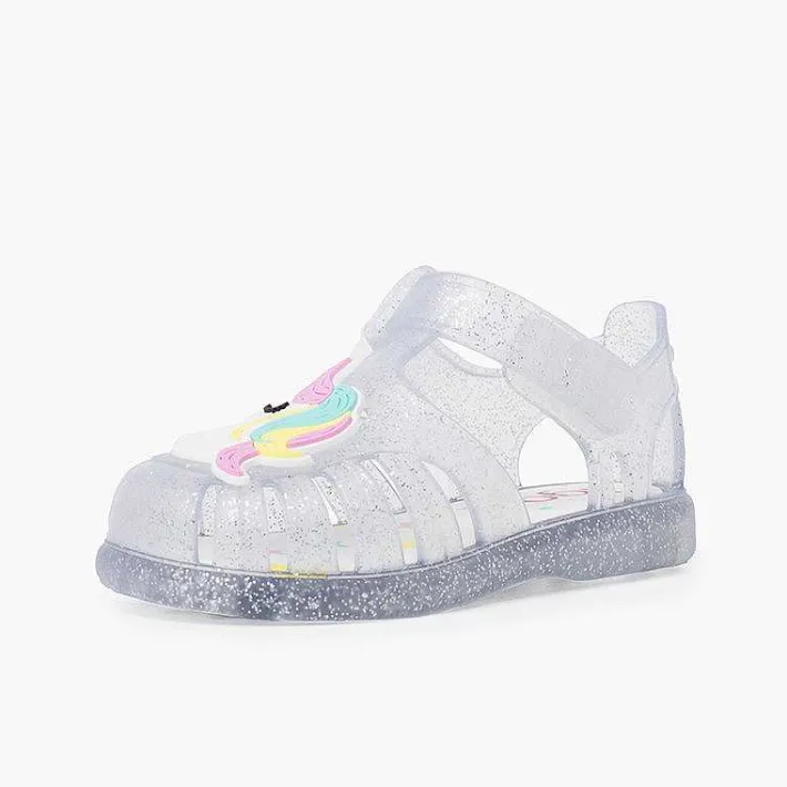 Pisamonas Jelly Sandals And Beachwear>Glitter Unicorn Sandals Adhesive Strip