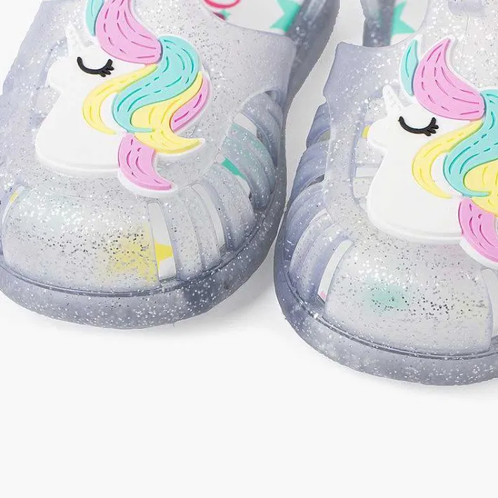 Pisamonas Jelly Sandals And Beachwear>Glitter Unicorn Sandals Adhesive Strip