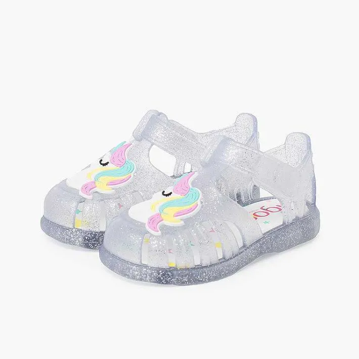 Pisamonas Jelly Sandals And Beachwear>Glitter Unicorn Sandals Adhesive Strip