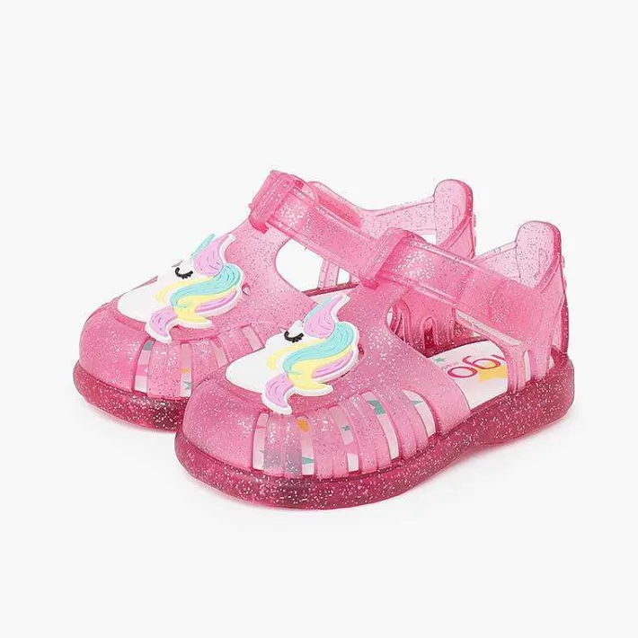 Pisamonas Jelly Sandals And Beachwear>Glitter Unicorn Sandals Adhesive Strip